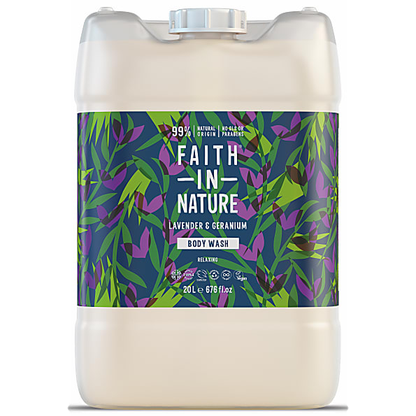 Faith in Nature Gel Douche & Bain à la Lavande et au Geranium - 20L