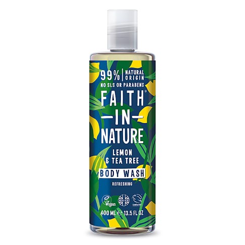 Faith In Nature Gel Douche et Bain au Citron & Arbre à Thé