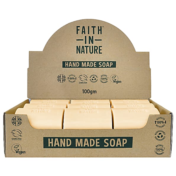 Faith in Nature Boîte de 18 Savons Naturels à l'Orange - Non Emballes
