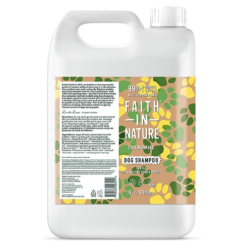 Faith in Nature Shampooing Naturel pour Chiens Camomille 5L