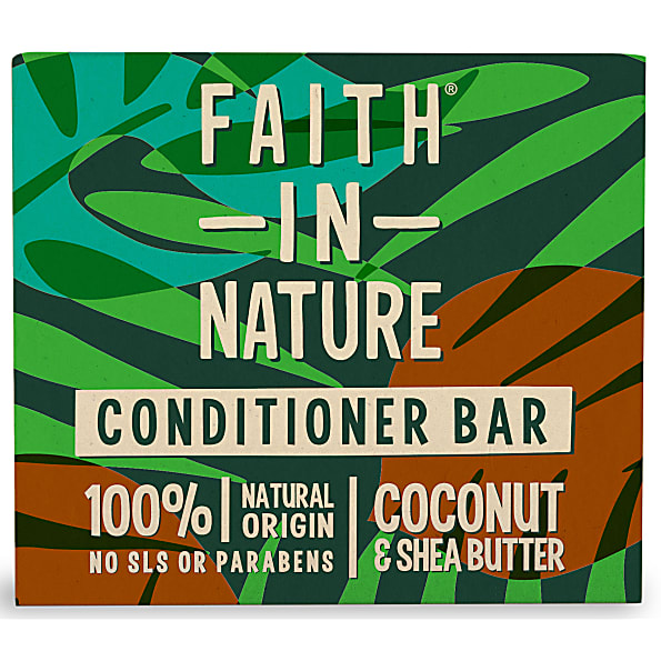 Faith in Nature Apres-Shampooing Solide à la Noix de Coco et au Beu...