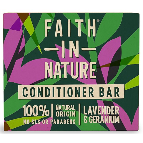 Faith in Nature Après-Shampooing Solide à la Lavande & au Géranium