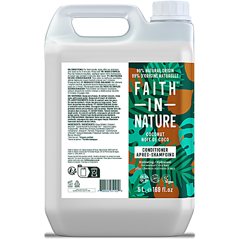 Faith in Nature Après Shampoing à la Noix de Coco 5 L