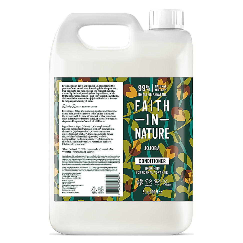 Faith in Nature Apres Shampoing Jojoba 5 L