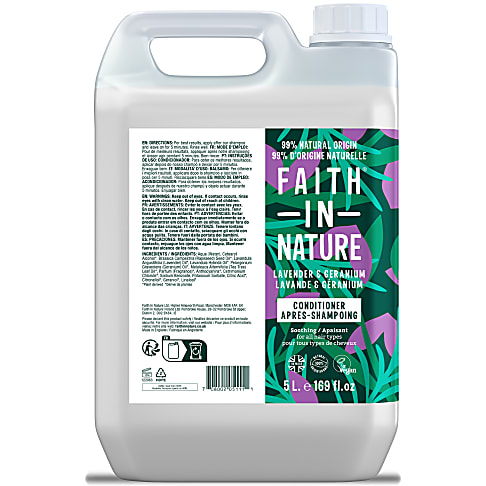 Faith in Nature Après Shampoing Lavande & Géranium 5 L