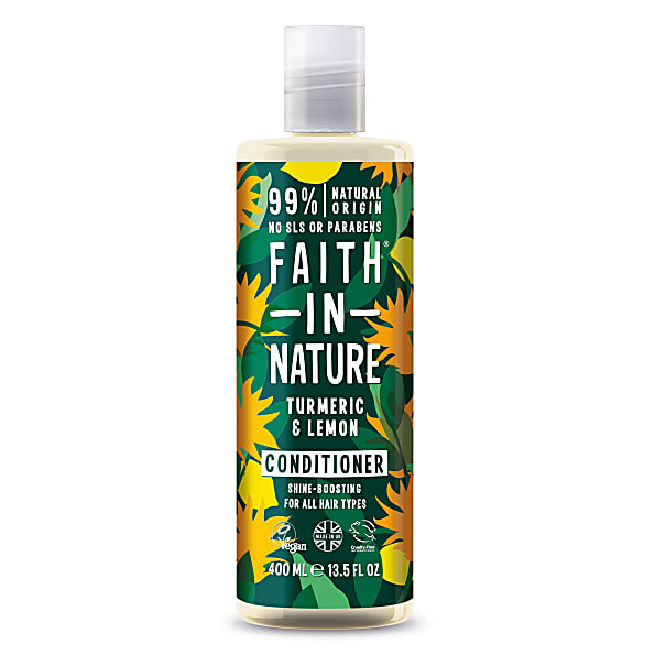 Faith in Nature Apres-Shampoing au Curcuma & Citron 400ml