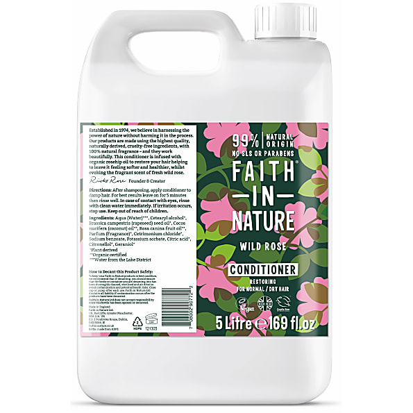 Faith In Nature Apres-Shampoing à la Rose Sauvage 5L