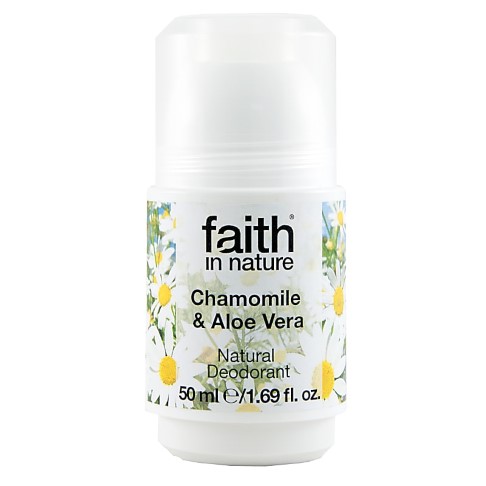 Faith In Nature Déodorant Roll-On Camomille & Aloe Vera