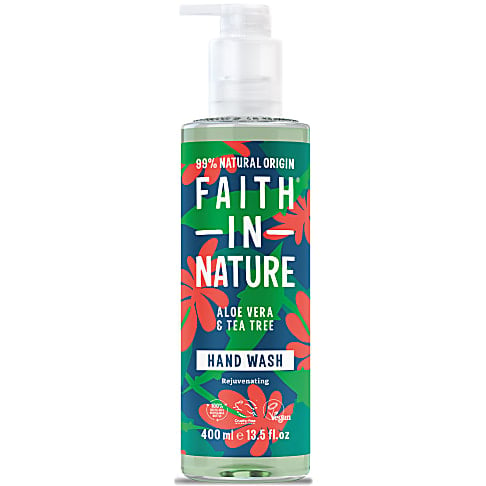 Faith in Nature Savon Main Liquide à l'Aloe Vera & Arbre à Thé - 400ml