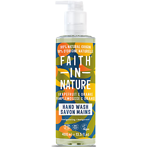 Faith in Nature Savon Main Liquide au Pamplemousse & à l'Orange - 400ml