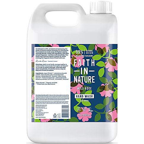 Faith in Nature Savon Main Liquide Rose Sauvage 5L