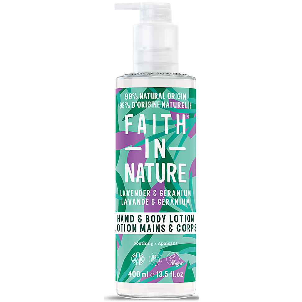 Faith in Nature Lotion pour Mains & Corps Lavande & Geranium