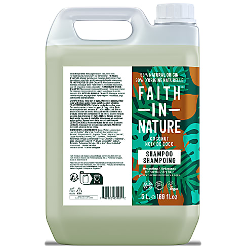 Faith in Nature Shampoing à la Noix de Coco 5 L