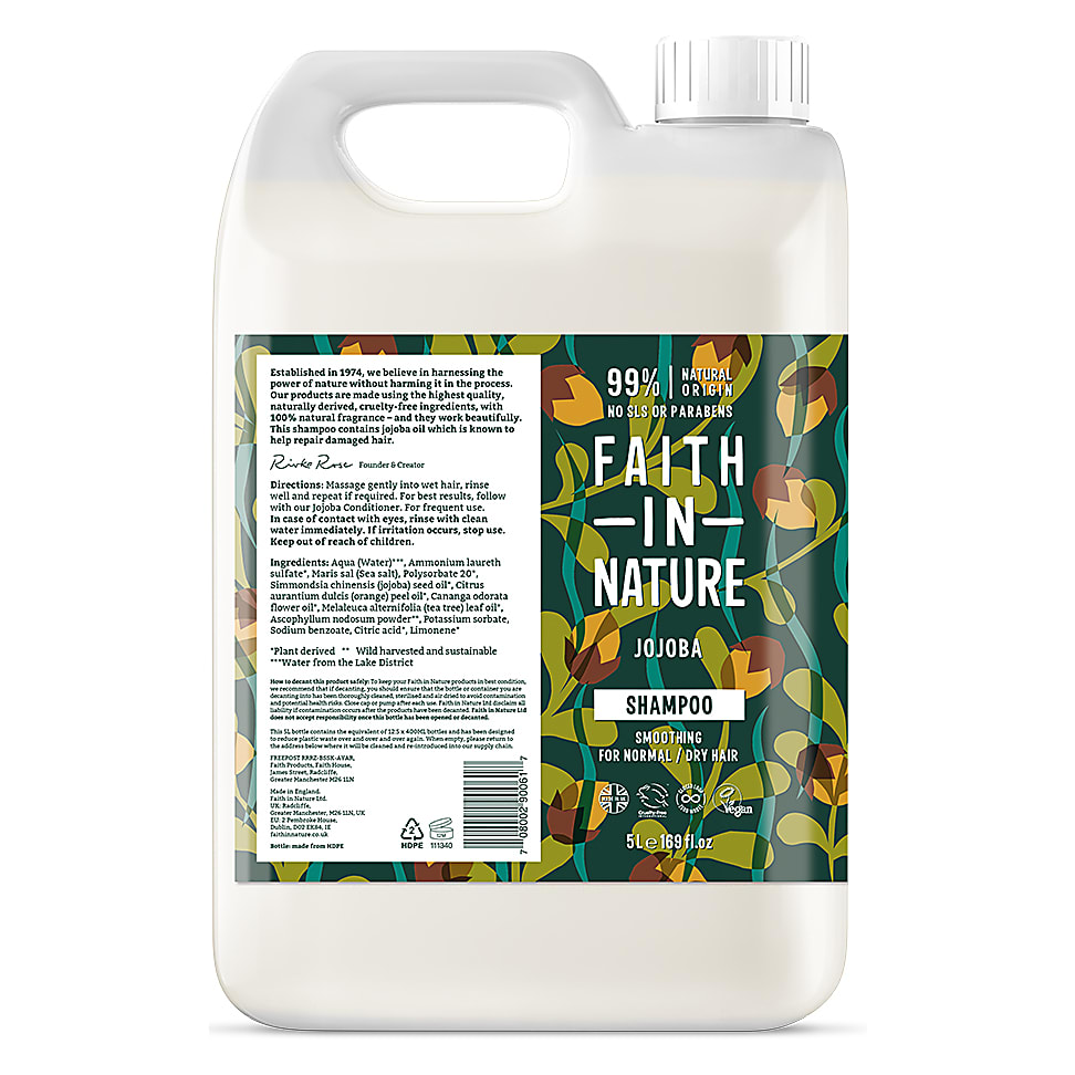 Faith in Nature Shampoing au Jojoba 5 L