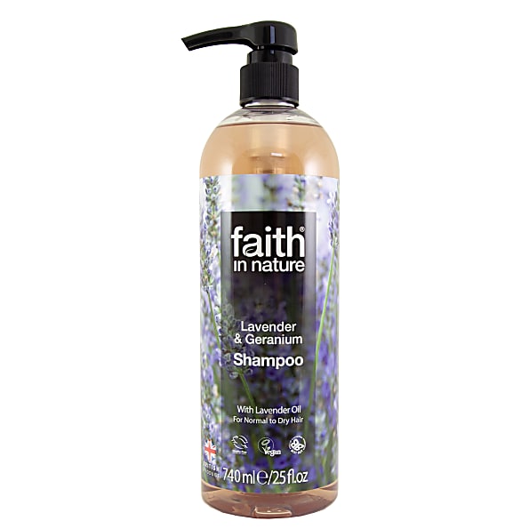 Faith in Nature Shampoing Lavande & Geranium - 740ml