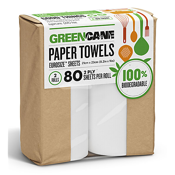 Greencane Paper Essuie-Tout (2 rouleaux)