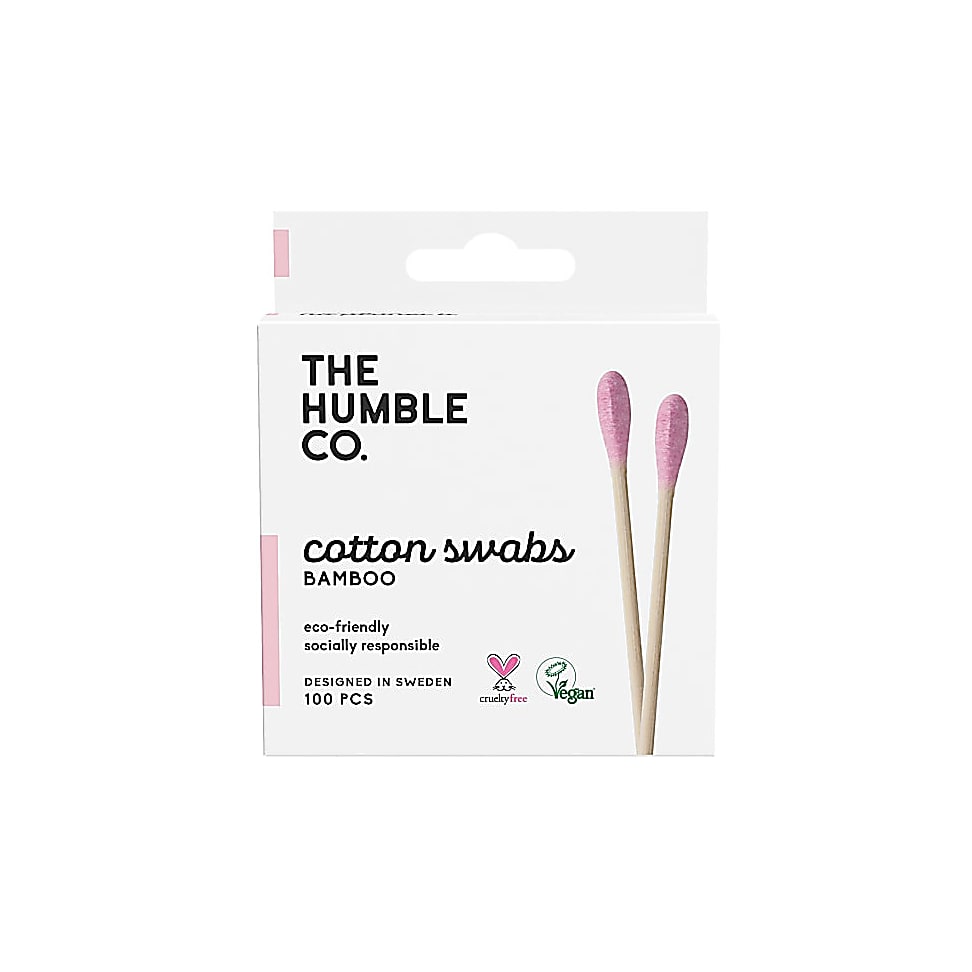 Humble Bâtonnets d'Oreille en Coton - Rose (100 unites)