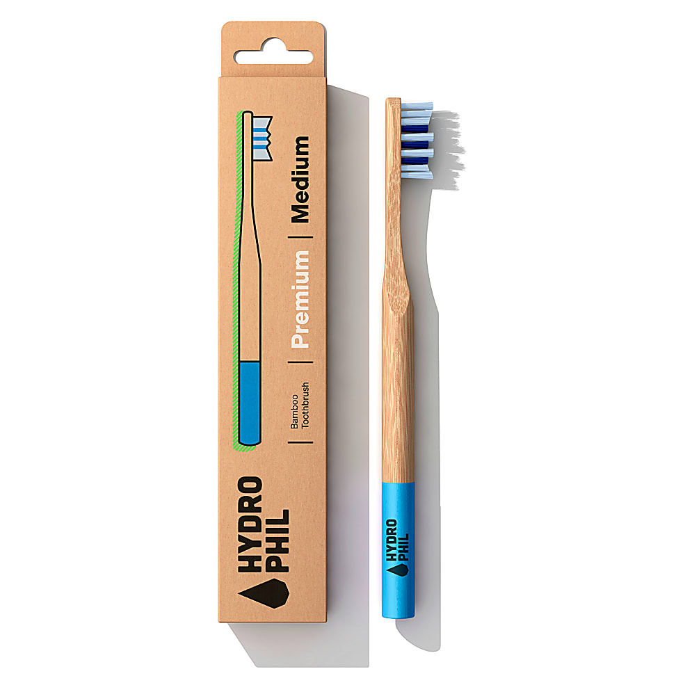Hydrophil Brosse à Dents en Bambou - Rouge - Semi-dure