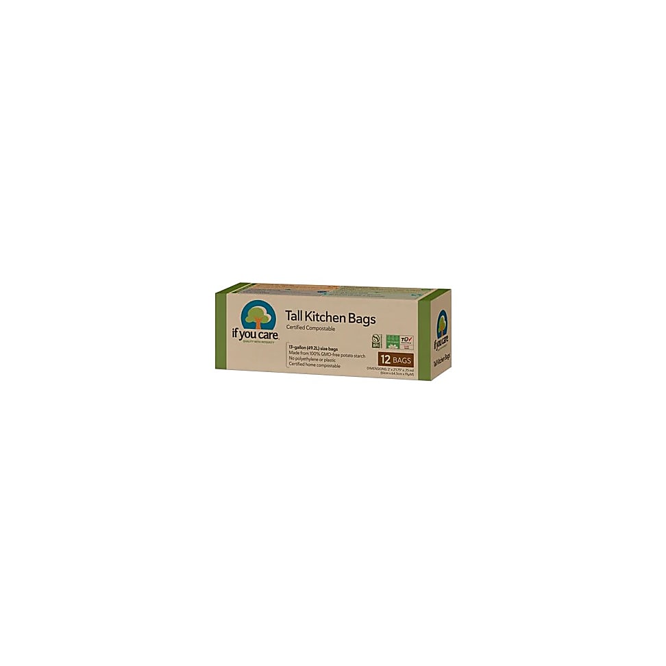 If You Care Sacs Biodegradables de Cuisine - 49L