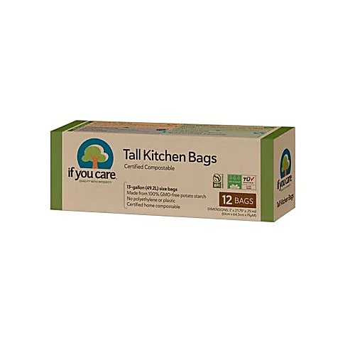 If You Care Sacs Biodégradables de Cuisine - 49L