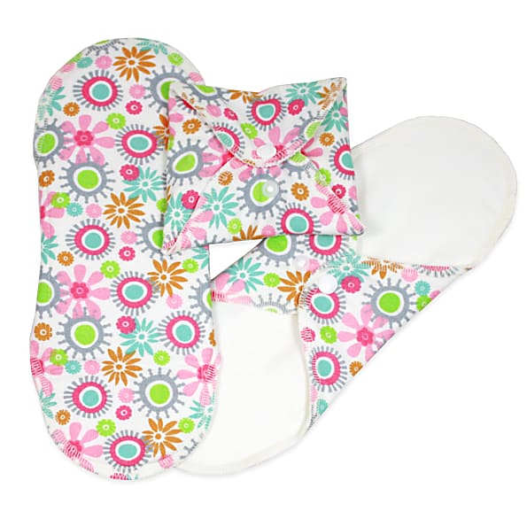 ImseVimse Serviettes Hygieniques Regular (3 serviettes) (flowers)