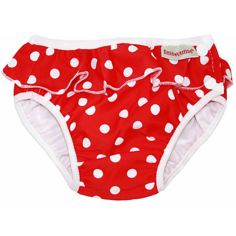 ImseVimse Maillot de Bain Couche Lavable - Red Dots