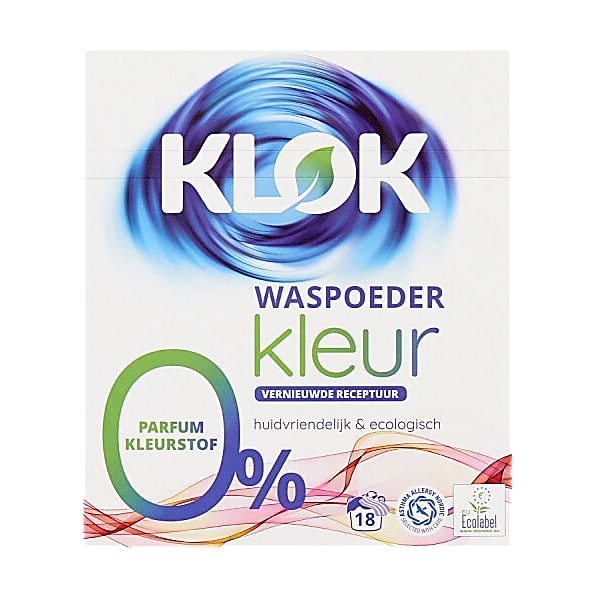 Klok Lessive en Poudre Couleurs (18 lavages)