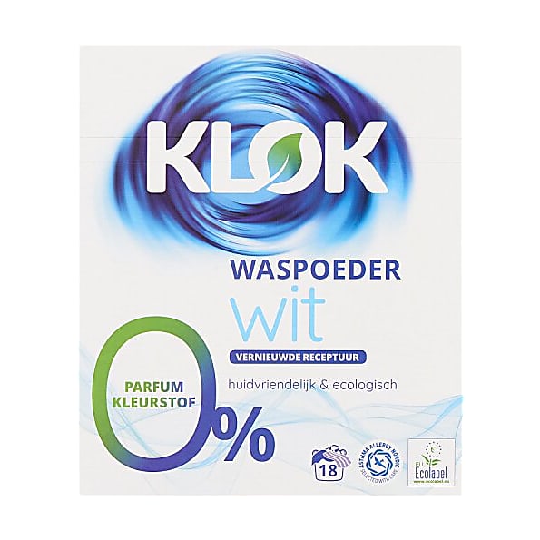 Klok Lessive en Poudre Blanc (18 lavages)