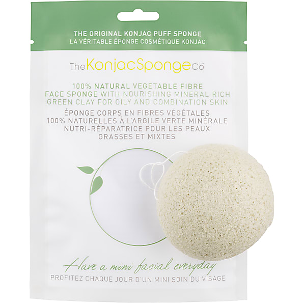 Konjac - Eponge konjac pour le visage - Argile verte