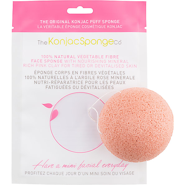 Konjac - Eponge konjac pour le visage - Argile rose