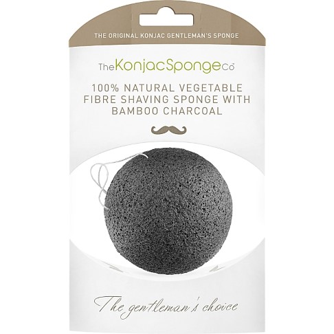 Konjac - Éponge konjac pour le visage homme - Charbon de bambou