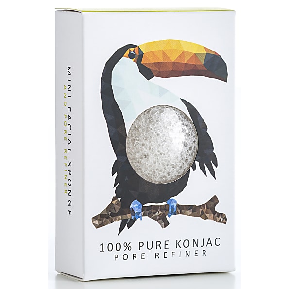 Konjac Mini Eponge Edition Limitee 100 % Pur Konjac - Toucan
