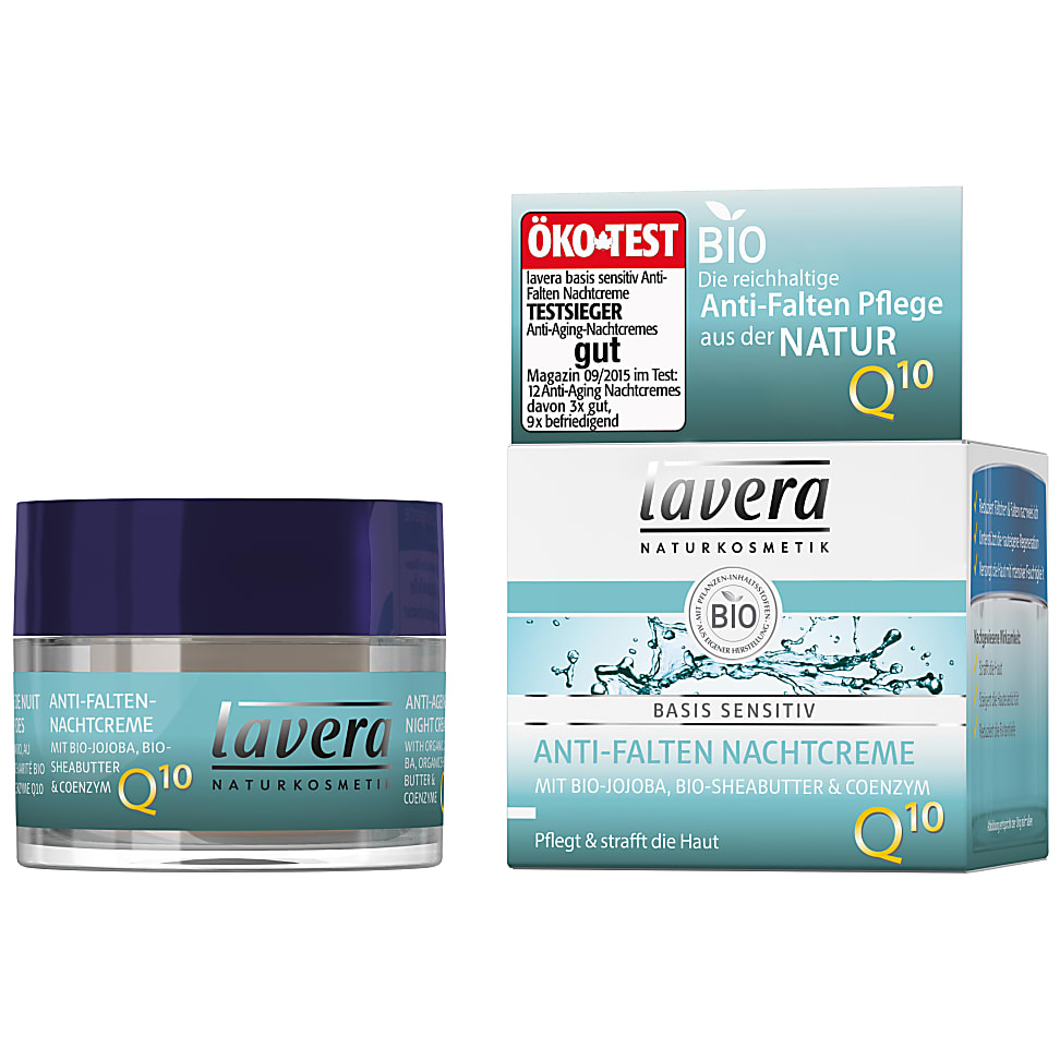 Lavera Basis Sensitiv Creme de Nuit Anti-Rides Q10