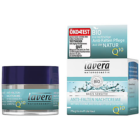 Lavera Basis Sensitiv Crème de Nuit Anti-Rides Q10