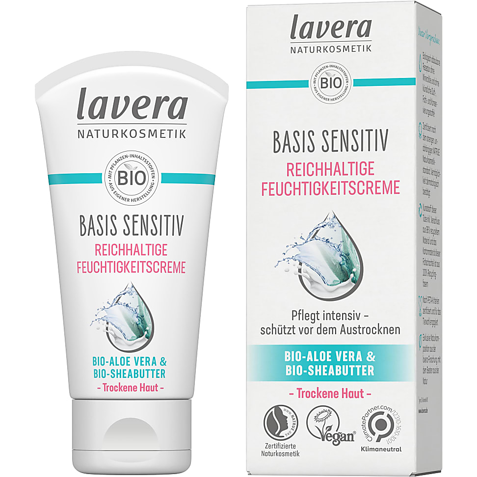 Lavera Creme de Base Hydratante pour la Peau Sensible