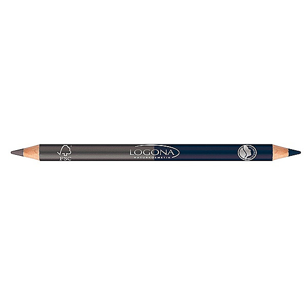 Logona - Crayon à paupieres bois DUO (steel grey)