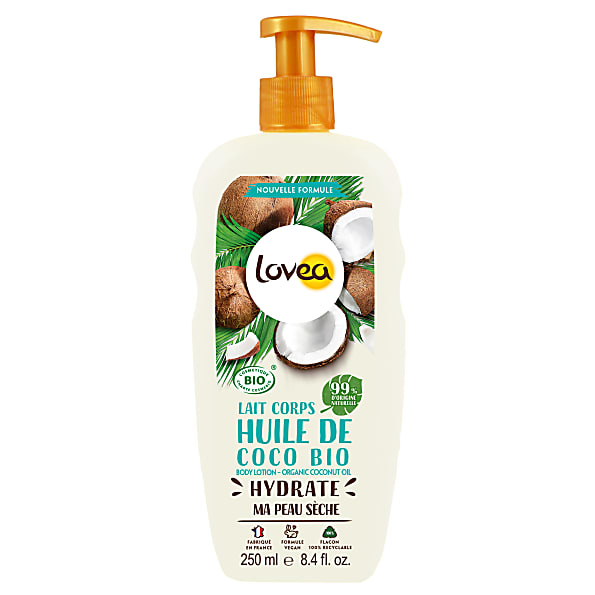 Lovea Lait Corps Huile de Coco Bio (peau seche)