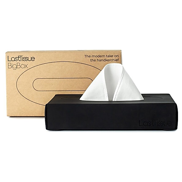 LastTissue Big Box Mouchoirs Reutilisables (18 pcs) - Noir
