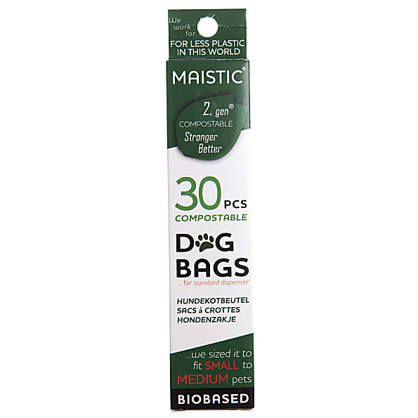 Maistic Sacs de Dechets Compostables pour Chien - Small (30)