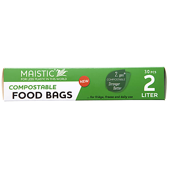 Maistic 2.Gen Sacs Alimentaires Compostables 2Ltr (30 sacs)