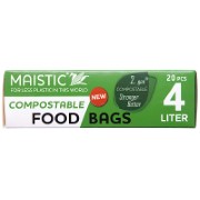 Maistic 2.Gen Sacs Alimentaires Compostables 4Ltr (20 sacs)