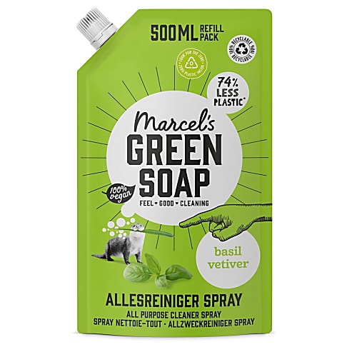 Marcel’s Green Soap Spray Nettoie-tout Basilic & Vétiver Recharge