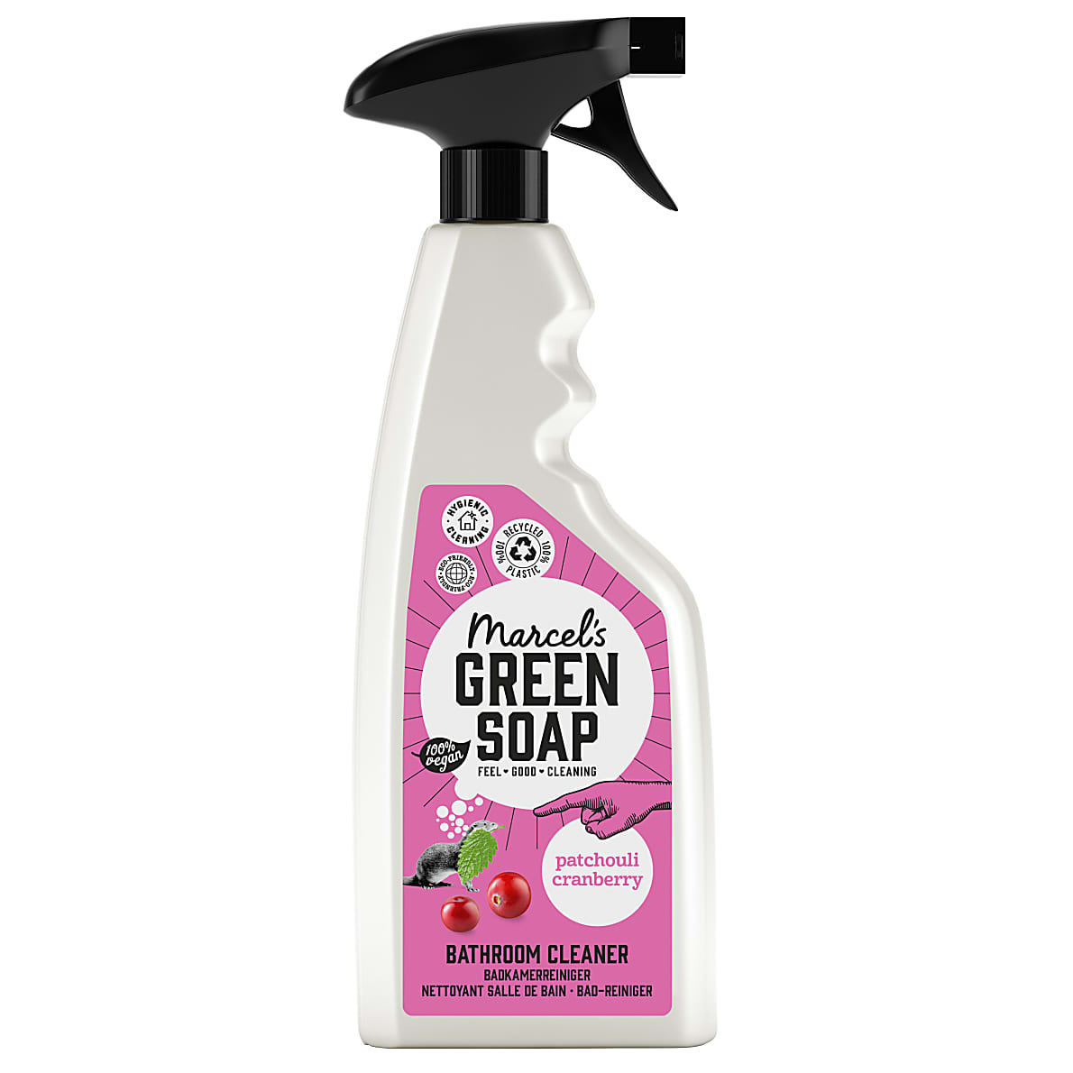 Marcel's Green Soap Spray Nettoyant Salle de Bain Patchouli & Canneberge  (500ml) I BigGreenSmile