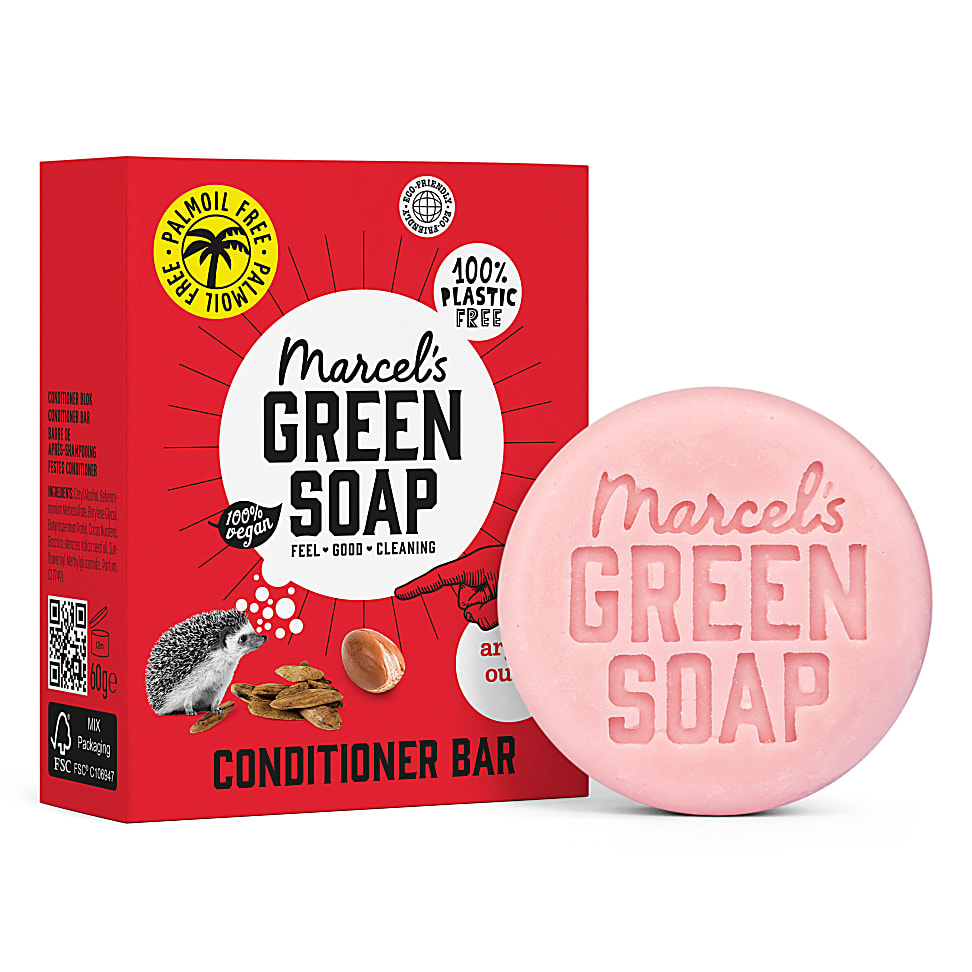 Marcel's Green Soap Apres-Shampooing Solide Argan & Oudh