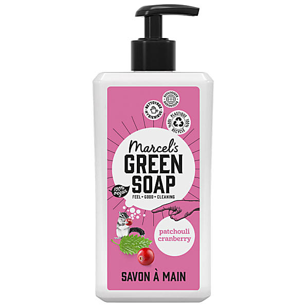 Marcel's Green Soap Savon Main - Patchouli & Canneberge (500ml)