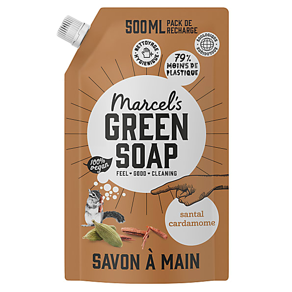 Marcel's Green Soap Savon Main Santal & Cardamome 1L