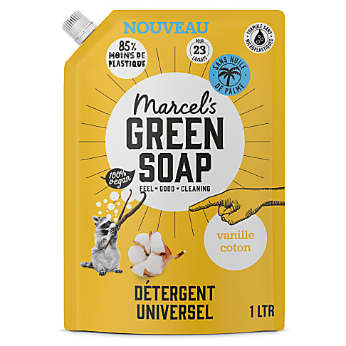 Marcel's Green Soap Lessive Liquide Coton & Vanille Recharge