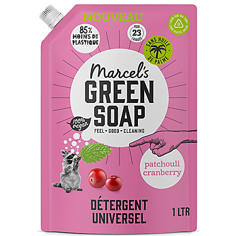 Marcel's Green Soap Lessive Liquide Patchouli & Canneberge Recharge