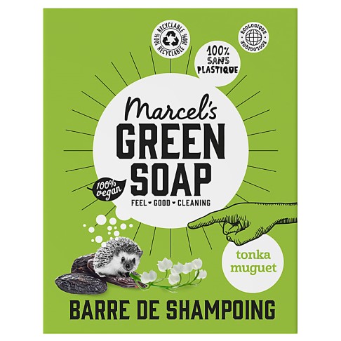 Marcel's Green Soap Shampooing Solide en Barre Tonka & Muguet