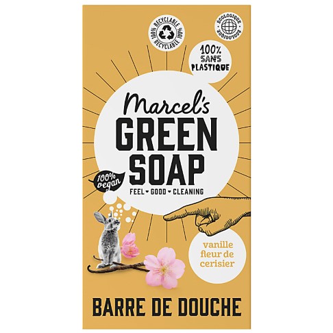 Marcel's Green Soap Barre de Douche Vanille & Cerisier